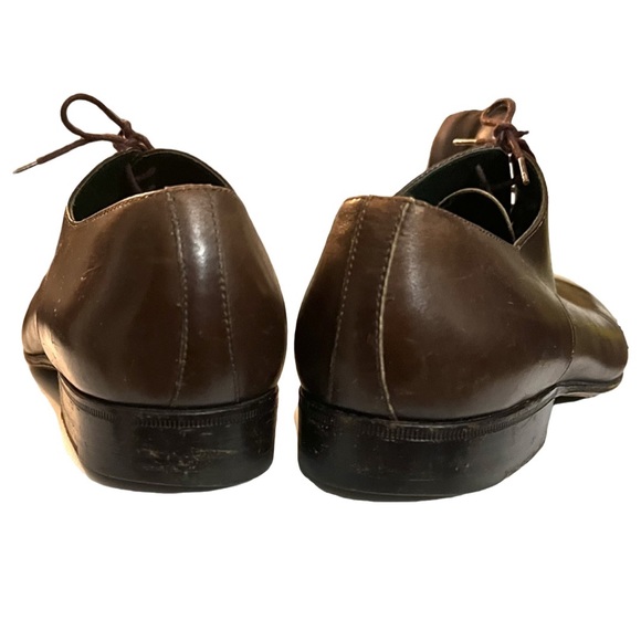 Vintage Gucci Leather Oxford Shoes Size 38 1/2 EU Size  8 1/2 US - Picture 4 of 7